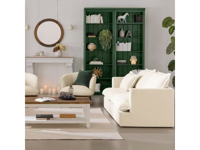 Estante alta com 2,20m para biblioteca na cor verde / coleção biblioteca